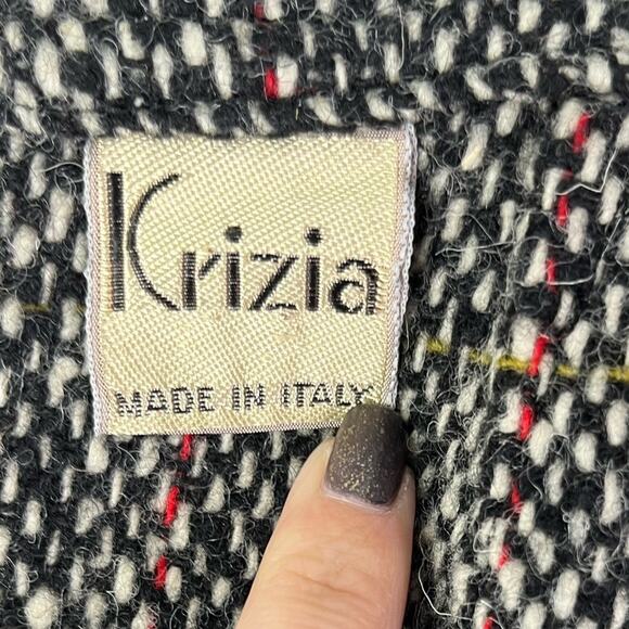 Vintage Krizia Tweed 100% Wool Short Work/Office Skirt Made in Italy - Picture 11 of 14